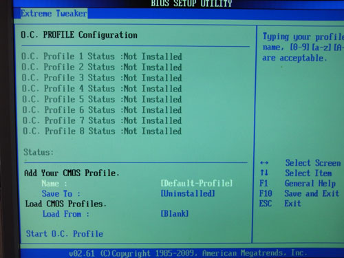 ASUS Maximus III Formula OC Profile